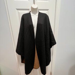 Alicia Adams Alpaca black/brown cape wrap